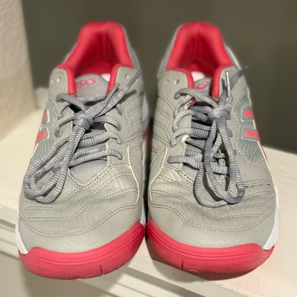 Asics Women's Gel-Dedicate 1042A067 Grey Pink Running Shoe Size 8.5 - Picture 6 of 9